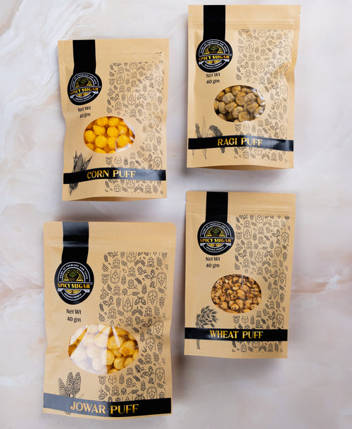 Healthy Snack Puffs Combo Offer: Jowar, Ragi, Wheat, and Corn